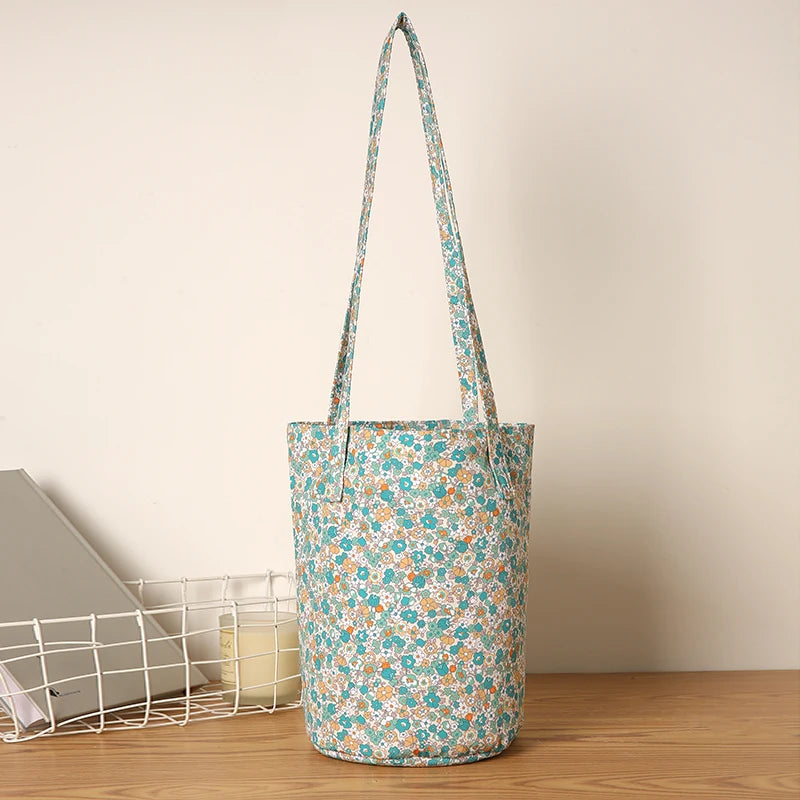 Kawaii Floral Bucket Bag 🌸✨ | Chic Round Handbag for Daily Adventures & Travel 🎒🌼