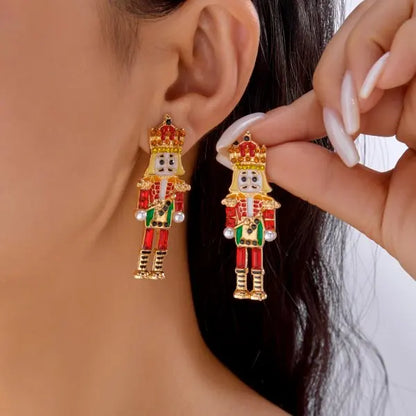 Whimsical Christmas Light Bulb Drop Earrings With Rhinestone Bowknot 🎀✨