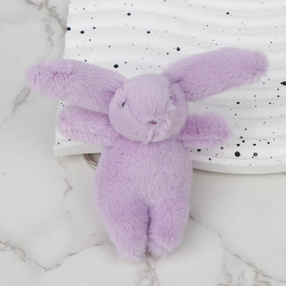 Kawaii Bunny Plush Keychain 🐇✨ Cute Soft Rabbit Doll for Bags & Gifts!