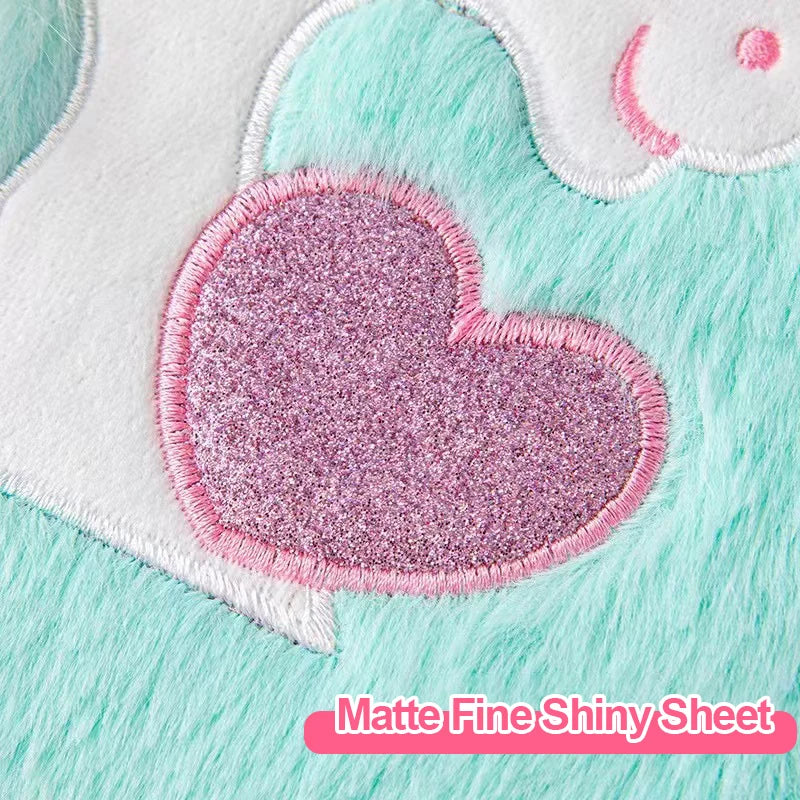 Kawaii Unicorn Plush A5 Notebook 🦄✨ Macaron Heart Diary for Students - Cute Cartoon Handbook! 💖📚