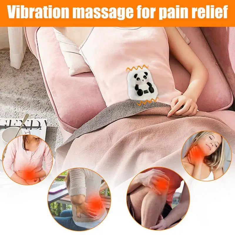 Cute Panda Pocket Hand Warmers USB Rechargeable Plush Hand Warmth Bag With Temperature Adjustable For Friends Family