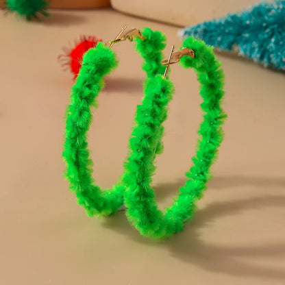Whimsical Christmas Wreath Garland Earrings For Women Holiday Jewelry Gift 🎄