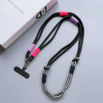 Kawaii Colorful Double-Sided Mobile Phone Lanyard 🌈✨ - Trendy & Safe Shoulder Strap for Everyday Adventures! 🎀📱