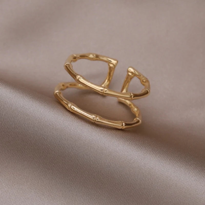 Kawaii Love Crystal Ring 💖✨ - 14K Gold Plated Heart Design for Elegant Daily Wear! 🌟💍