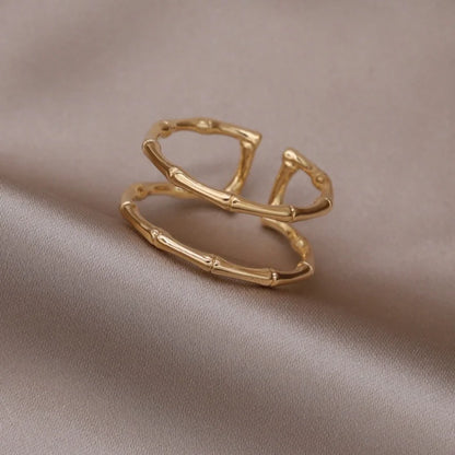 Kawaii Love Crystal Ring 💖✨ - 14K Gold Plated Heart Design for Elegant Daily Wear! 🌟💍