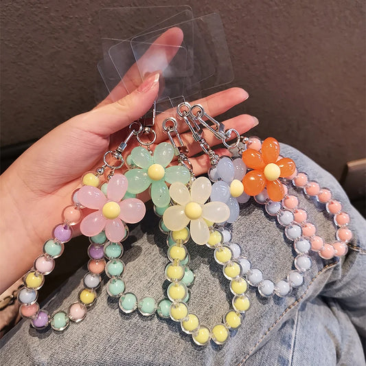 Kawaii Macaron Mobile Phone Lanyard 🌈✨ | Colorful Bead Pendant for Women’s Cute Handheld Style 💖📱