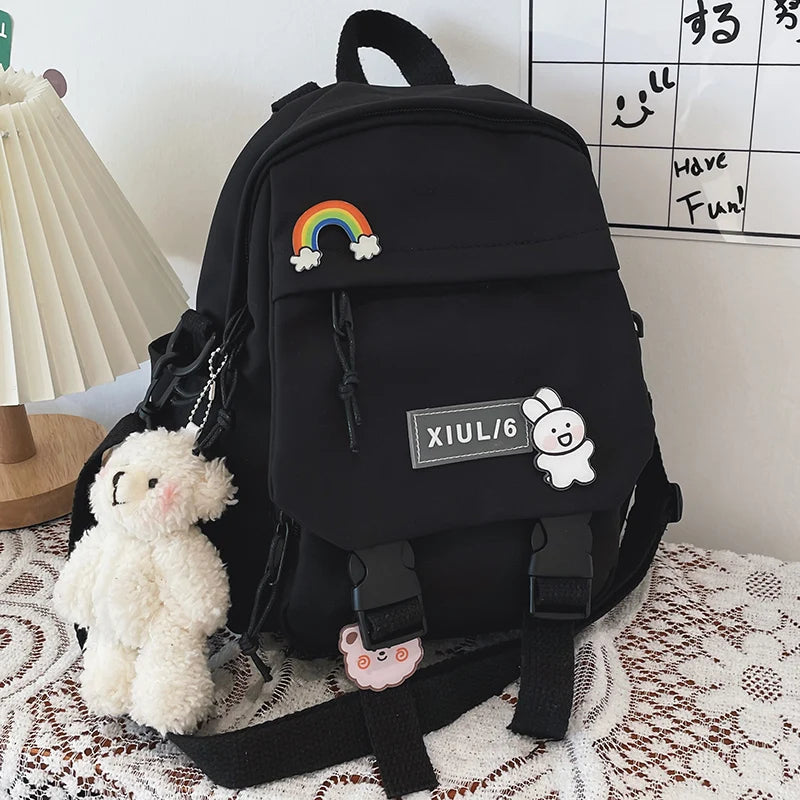 Kawaii Mini Backpack 🌸✨ | Cute Dual-Use School Bag for Girls 🎒 | Adorable Travel Rucksack for Teens 🌟