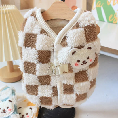 Plaid Snuggle Paws 🍂🐾 Cozy Winter Vest for Tiny Tails 🐶✨