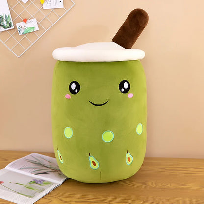 Bubble Tea Buddy ☕️🧸 Plushie - Cute Room Decor & Soft Hug Cushion 🎁✨ - Pixie Quill