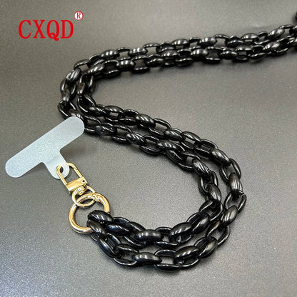 Cute 120cm Anti Lost Phone Lanyard Rope Colorful Acrylic Chain Gift Outdoor 🎀📱