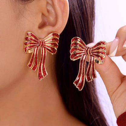 Rhinestone Snowman Drop Earrings For Women Holiday Gift Jewelry 🎄❄️