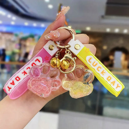 ✨ Cute Cat Claw Bubble Bead Liquid Flowing Sand Keychain Pendant 🌈 Perfect Friendship Gift for All! 🐾 - Pixie Quill