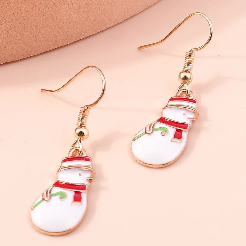 Whimsical Christmas Drop Earrings For Women Tree Deer Santa Dangle Jewelry 🎄✨
