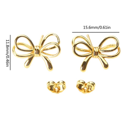 Kawaii Bowknot Hoop Earrings 🎀✨ Cute Ear Piercing Jewelry for Trendy Fashionistas!