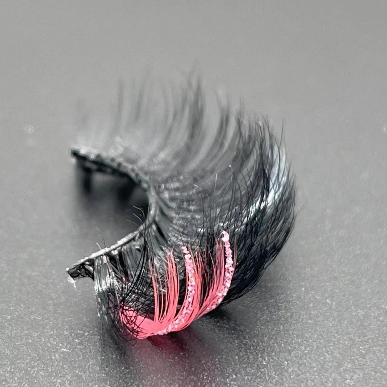 ✨ Kawaii Glitter Ombre 20MM Mink Lashes 🌈 | Dramatic & Colorful Fake Eyelashes 💖