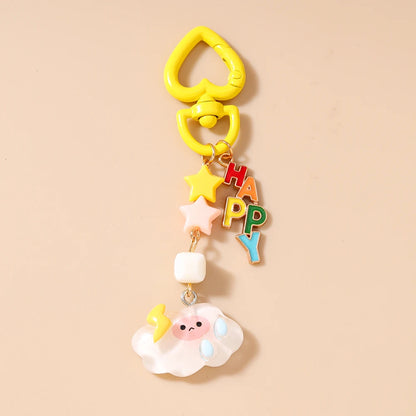 Charming Clouds Keychain Charm For Bags And Gifts With Resin Stars 🌟☁️