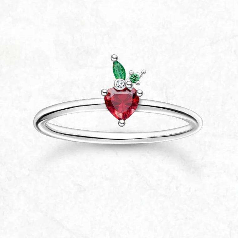 Kawaii Strawberry Love Ring 🍓💖 | Adorable 925 Sterling Silver Jewelry for Girls & Women | Perfect Gift for Any Occasion! 🎁✨