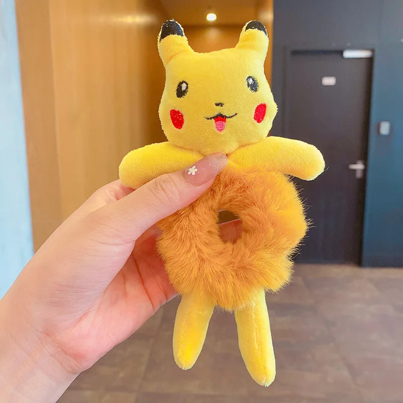 Kawaii Cute Cartoon Animal Hair Ties 🐾✨ - Adorable Plush Headbands for Kids, Safe & Stylish Hair Accessories!