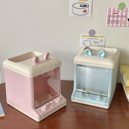 Kawaii House-Shaped Storage Box & Pen Holder 🌈🏠✨