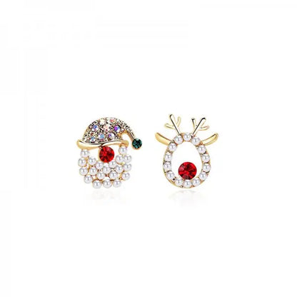 Delicate Snowflake Charm Stud Earrings Women Christmas Gift Crystal Zircon ❄️✨