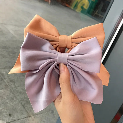 Kawaii Rainbow Bow Hair Clips 🎀✨ | Adorable Satin Barrettes for Girls & Women | Cute Butterfly Hair Accessories 🦋🌈