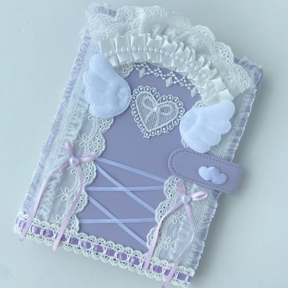 Sweet Kpop Photocard Album A5 Binder With Lace PU Cover Card Holder 📚💖