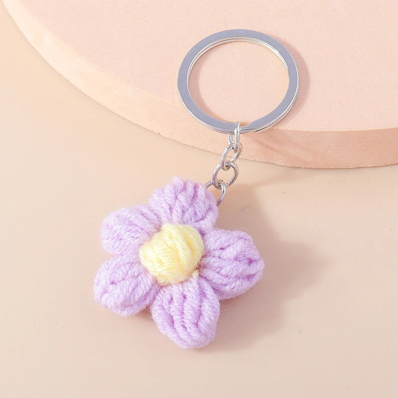 Playful Handmade Knitted Pig Dog Keyrings for Gifts 🐷🐶