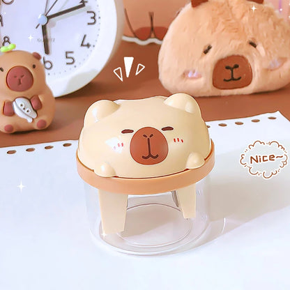 Kawaii Capybara Pencil Sharpener 🐾✏️ | Adorable Portable Mini Manual Sharpener for School & Office 🎒✨