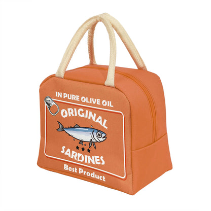 Kawaii Sardine Bento Bag 🎒✨ - Adorable & Portable Lunch Companion! 🐟🍱