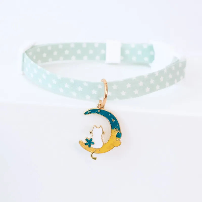 🐾 Adorable Cat & Puppy Breakaway Collar with Bell 🎀 - Adjustable 18-48CM Cutie! 🐶🐱