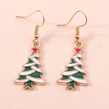 Whimsical Christmas Drop Earrings For Women Tree Deer Santa Dangle Jewelry 🎄✨