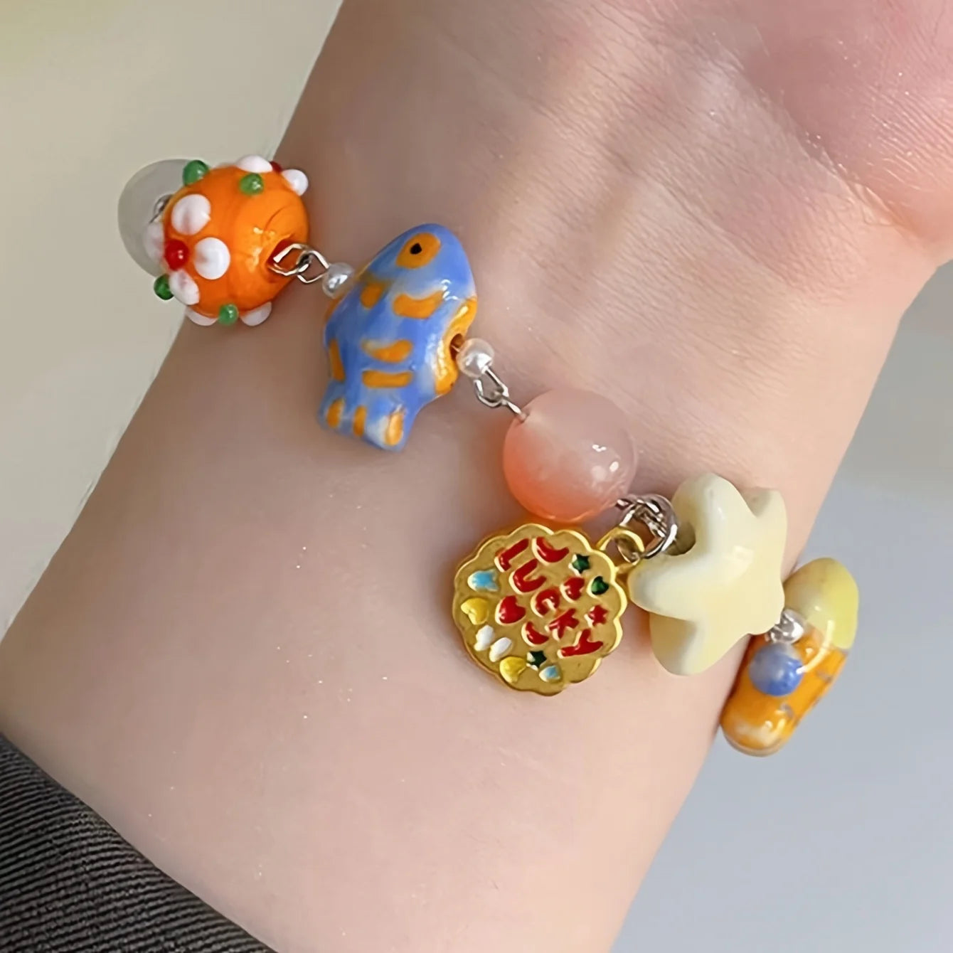 Kawaii Couple Fish Beaded Bracelets 🐟💖 | Adjustable, Colorful Charm for Dating & Parties 🎉