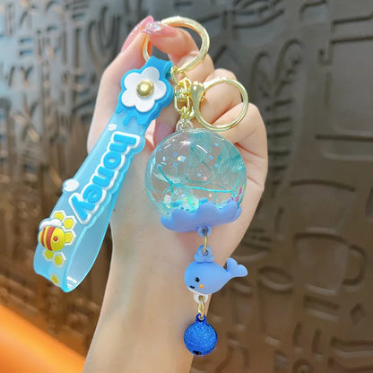 Charming Flower Power 🌼✨ Dreamy Chime Keychain for Sweet Souls! 💖🗝️ - Pixie Quill