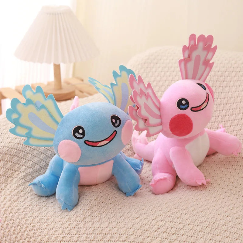 Adorable 25cm Kawaii Axolotl Plushie 🦑💖 Colorful Cartoon Salamander Stuffed Animal - Perfect Gift for Kids 🎁✨