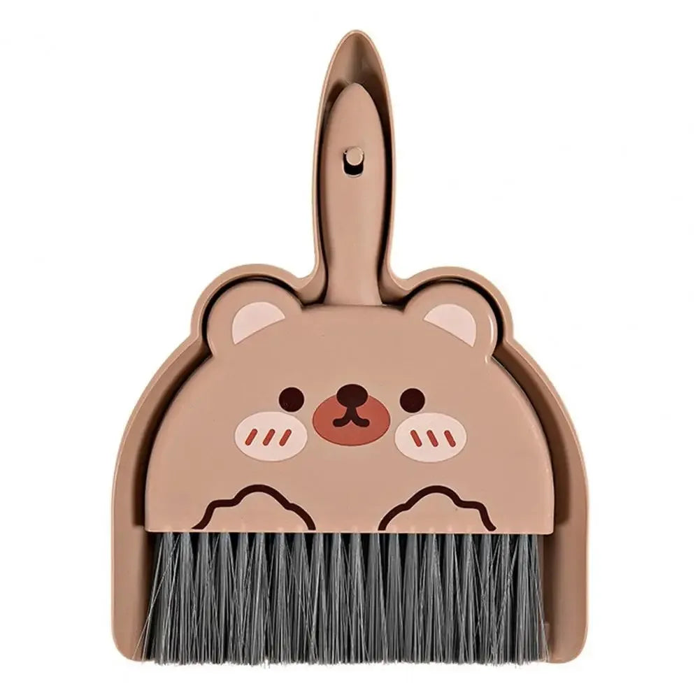 Kawaii Mini Broom & Dustpan Set 🐰🐻🐸 | Adorable Cartoon Cleaning Duo for Fun Home Chores! 🌈✨