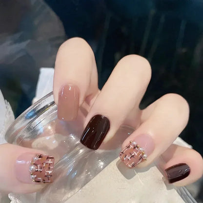 Cute Kawaii Bunny Press-On Nails 🐰✨ | 24 Pcs Full Coverage Acrylic Nail Art Set 🎨 | Reusable & Adorable Fake Nails with Tools! 💅🌸