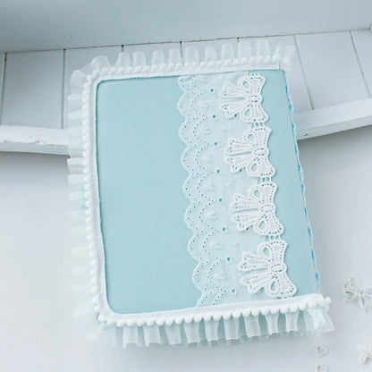 A5 Album Binder With Handmade Lace Embroidery Deco For Photocard Storage And Loose Leaf Pages 📷🎀