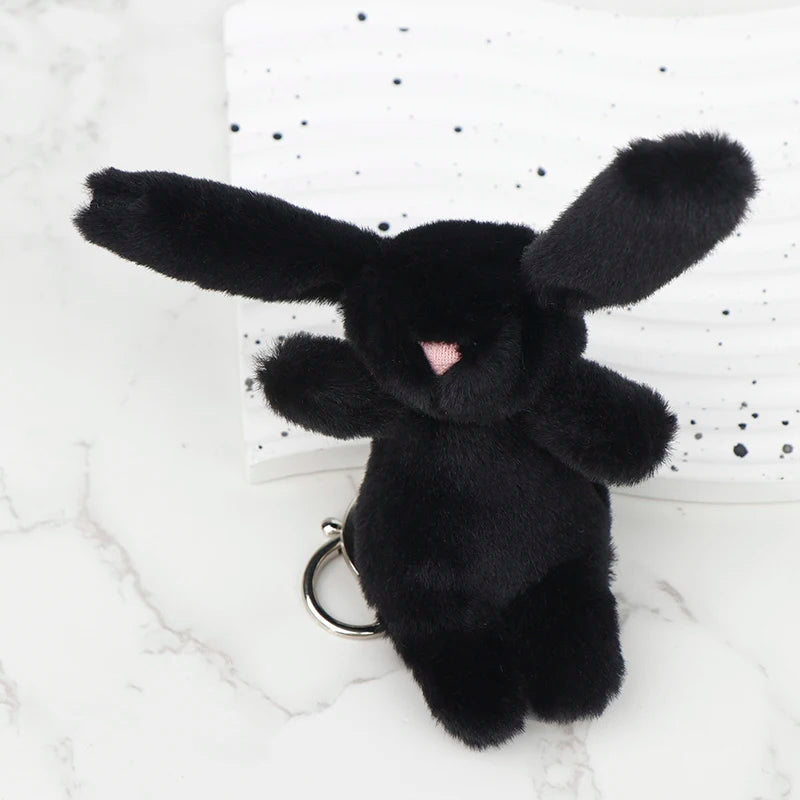 Kawaii Bunny Plush Keychain 🐇✨ Cute Soft Rabbit Doll for Bags & Gifts!