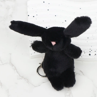 Kawaii Bunny Plush Keychain 🐇✨ Cute Soft Rabbit Doll for Bags & Gifts!