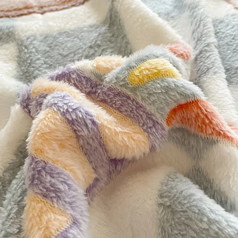 Snuggle Up with Adorable Bear Friends 🐻💖 Cozy Fleece Blanket for Travel & Home! - Pixie Quill