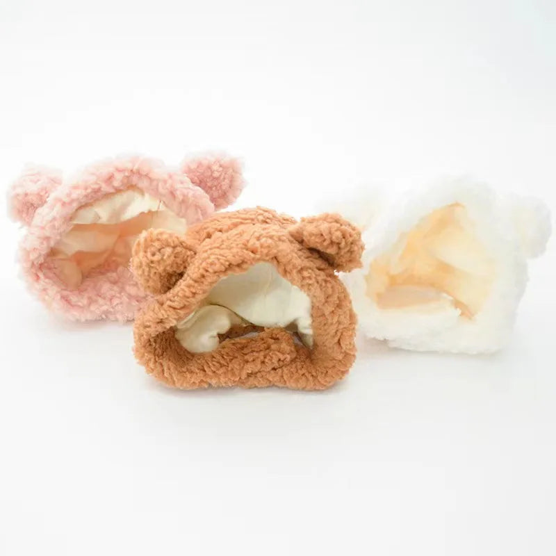 Adorable Feline Fantasy 🐾💖 Bear Plush Pet Hat for Purrfect Cosplay Fun!