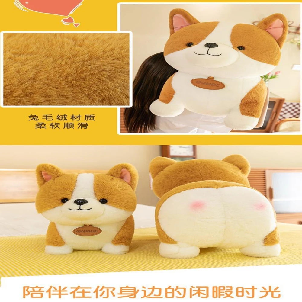 Corgi Cuddle Buddy 35cm 🐶💕 - Plushie & Pillow Combo for Playtime Fun! Perfect Gift for Any Occasion 🎈