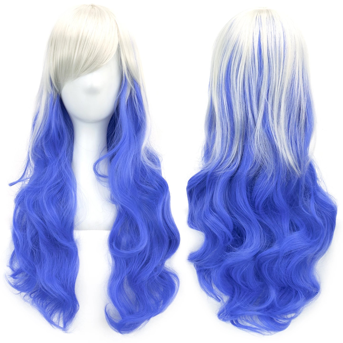 Soowee Rainbow Cute Ombre Cosplay Wig With Bangs For Black Women Synthetic High Temperature Fiber Halloween Costume 🌈✨