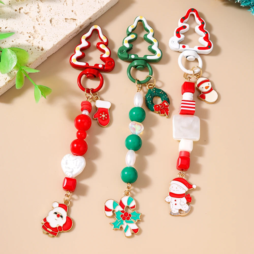 Cute Snowman Christmas Keychain For Women Girls Gift 🎄⛄✨