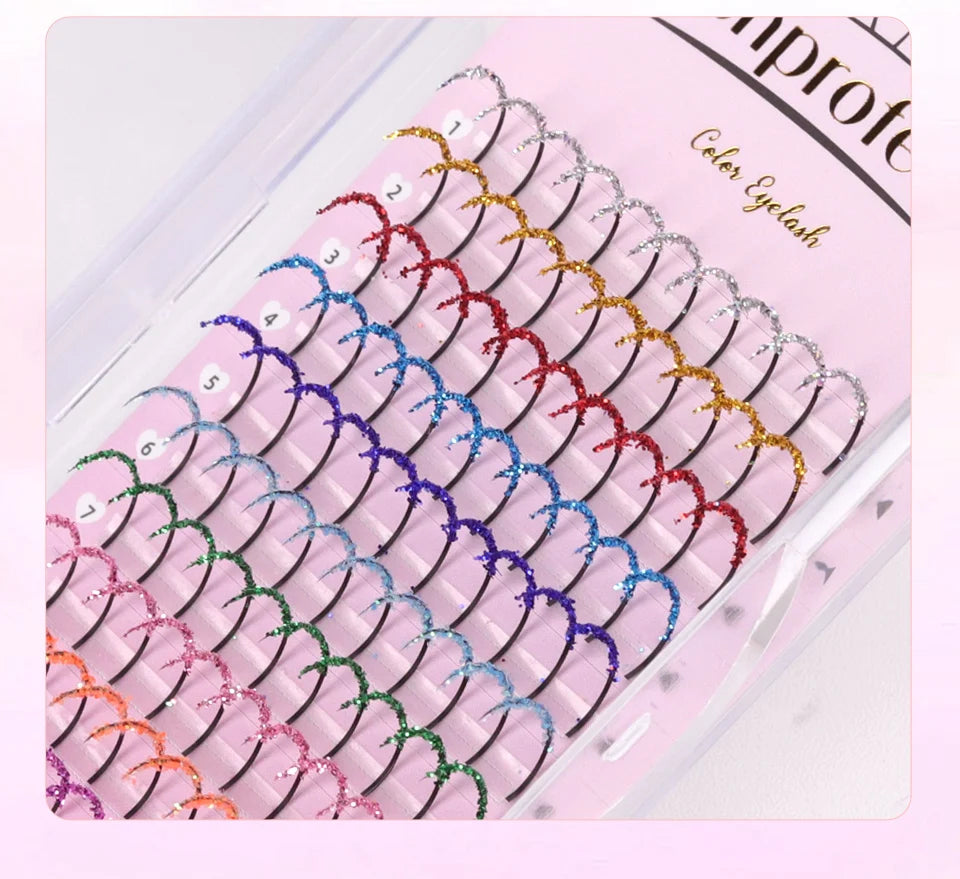 Sparkling Kawaii Rainbow Lash Extensions 🌈✨