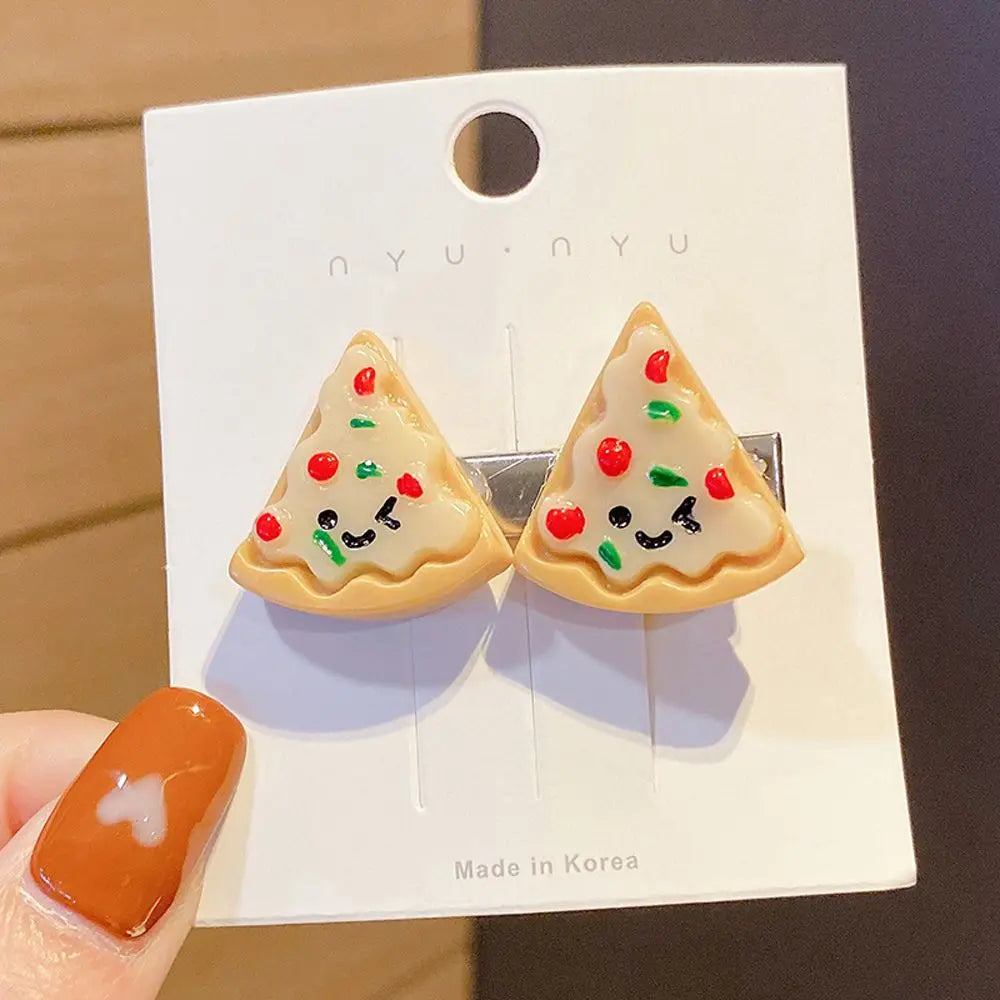 Kawaii Egg Tart Duckbill Clips 🐥🍰 | Adorable Simulated Food Hairpins for Kids & Girls 💖✨