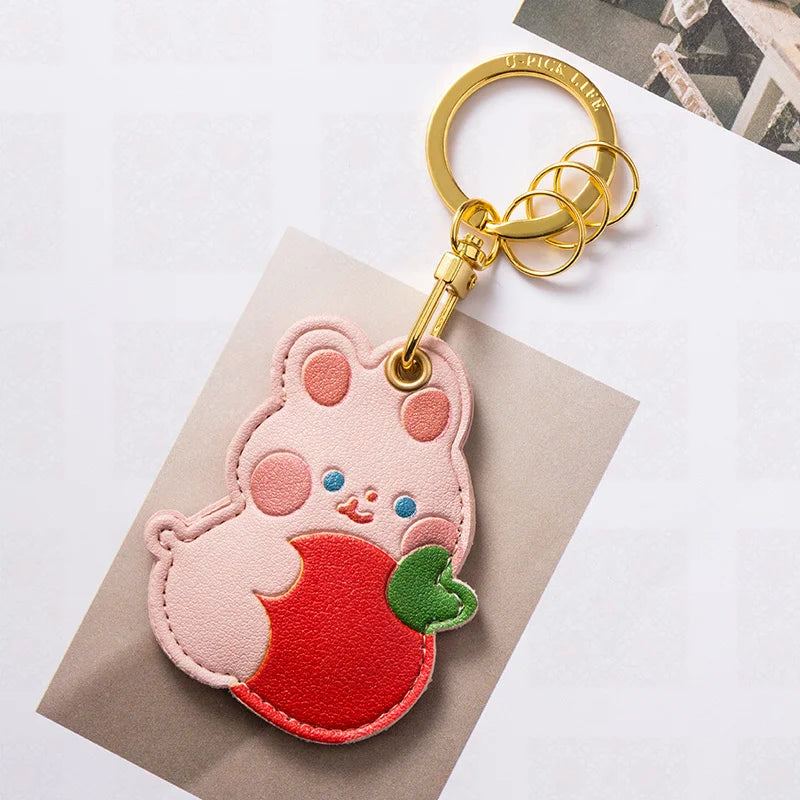 Kawaii Animal Keychain Set 🐰🐼 | Adorable Rabbit & Panda Charms for Bags & Keys 🌟✨