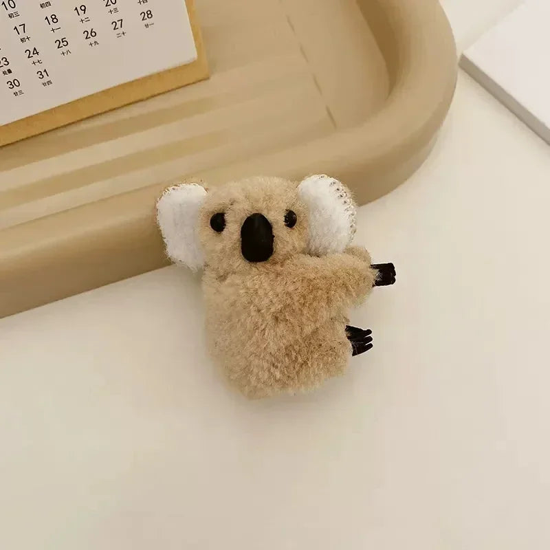 Kawaii Koala Bear Plush Hair Clips for Adorable Hairstyles 🐨✨ Cute Animal Hairpins for Women & Girls - Perfect for Daily Wear! 🎀
