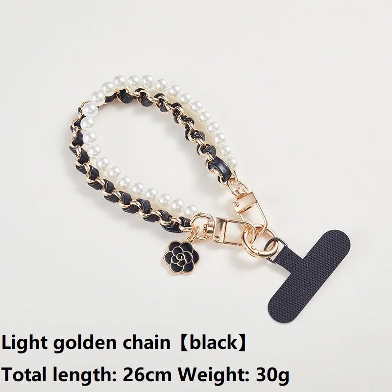 Cute Pearl Doll Phone Lanyard With Bead Chain Anti Loss SJGS19 📱🎀