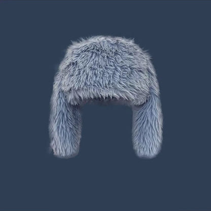 Whimsical Rabbit Ears Plush Hat Winter Warmth Ear Protection Women Beanie 🐰